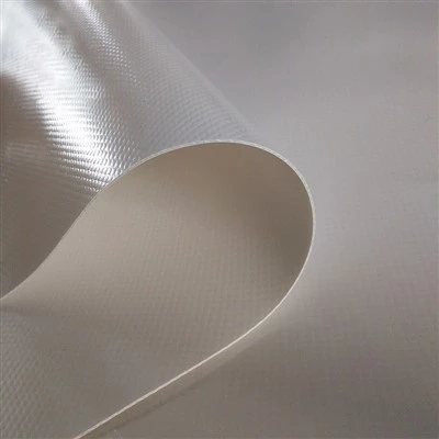 Witte PVC-gecoate trekstof